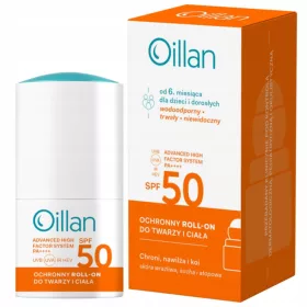   Roll-On Protector Solar SPF 50 Oillan Sun pentru Față și Corp, 50 ml