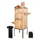  FUMĂTOR de grădină cu șemineu exterior set complet 180x60x60
