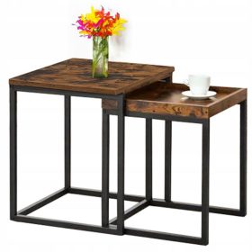    Masuta de cafea SoBuy fbt dreptunghiulara 50 x 40 x 60cm, fag inchis