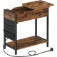  Consola dreptunghiulara Songmics Vasagle 60 x 31,5 x 60cm nuante de maro