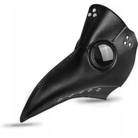  MASCA DE LATEX DOCTOR CIUMĂ NEGRU PUBLIC HALLOWEEN