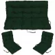  Perne impermeabile pentru mobilier RATTAN 180x60x50 set 2+1 verde inchis