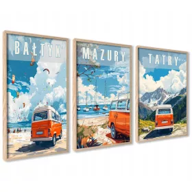   Set 3 Postere Decorative Minimaliste, Fără Rame - Ideal pentru Cadou