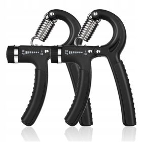  2x HAND GRIP TRAINING GRIP ADJUSTABLE TRAINER POWER BLACK