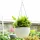  Ghiveci de flori Ecarla 57,5 cm x 21 x 15,5 cm diametru 21 cm plastic alb