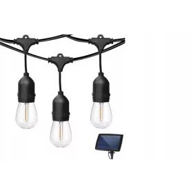    Lămpi SOLARE, decor grădină, 15 becuri LED, 15 m, GIRLANDĂ SOLAR