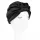  TURBAN SATINAT, NEGRU