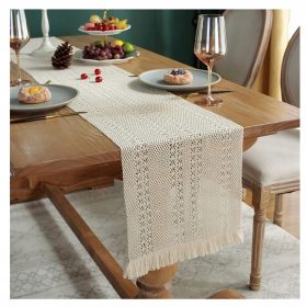    EXQULEG BANDA DECORATIVA DE DANTELA MACRAME 32x180CM VINTAGE