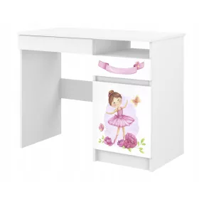  BIROUL COPII pentru un copil N40 BABY BOO FLORE ALBA NETEDA