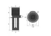 POMPĂ ELECTRICĂ / POMPĂ DE RĂCIRE ​​60 l/min 150 mm 230 V