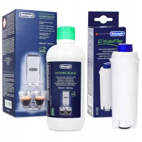   Filtru insert De'Longhi ECAM 1 buc + Detartrant pentru espressor DeLonghi EcoDecalk 500ml