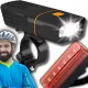  SET DE LUMINI LED FAȚĂ ȘI SPATE PENTRU ILUMINARE POWERBANK BICICLETA