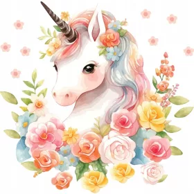 AUTOCOLENTE DE PERETE FLORI UNICORN 50x100cm JT19