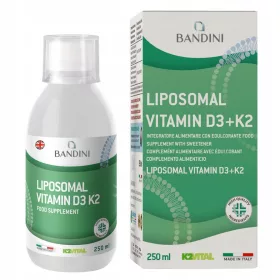   Supliment Liposomal Lichid cu Vitamina D3 şi K2 MK-7 de la Bandini Pharma - 250 ml