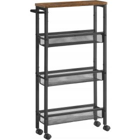    Carucior 4 nivele carucior bucatarie raft ingust pe roti raft mansarda + E1 AMAZON FLAP CARTON 300x230x100mm 20buc