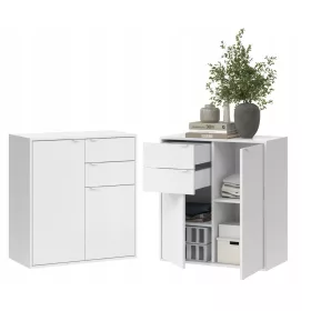  Comodă SaraMeble COCO 75 x 35 x 80cm alb