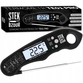   STEK BZDUR TE01 PRO: termometru digital pentru carne cu sondă pliabilă