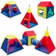  CORT COPII TIPI HOUSE PENTRU CASA DE GRADINA WIIGWAM + TUNEL 5in1 SET