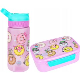    STICLA DE APĂ COOLPACK 420 ml HAPPY DONUTS + cutie de prânz CoolPack 765 ml