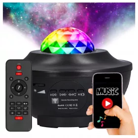    STARS PROJECTOR sky projector lampa de noapte LED difuzor blueetooth + telecomanda