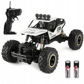    Telecomandă Mașină RC mare de teren 4x4 Telecomanda Mașină Metal Monster + Baterie alcalină AA Energizer (R6) 2 buc.