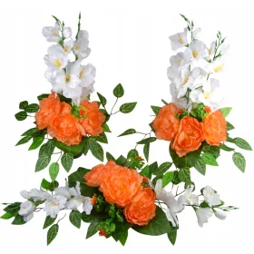 Set de Aranjamente Florale Stabile pentru Monumente Funerare