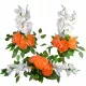 Set de Aranjamente Florale Stabile pentru Monumente Funerare