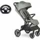  Easywalker Jackey2 XL Carucior confortabil, autopliabil, cu genti + Ghidon pentru caruciorul Easywalker, negru