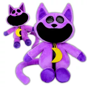    Mascota de pluș CatNap Pisică Violet Mare XL60cm Mascota de creaturi zâmbitoare