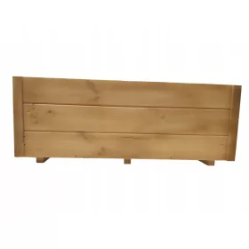  Ghiveci 100 cm x 25 x 38 cm, lemn, nuante de maro si bej