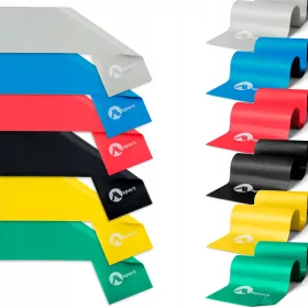    BANDA DE REHABILITARE REZISTENTA CAUCUC PENTRU EXERCITII DE FITNESS LATEX 200cm 1-2kg