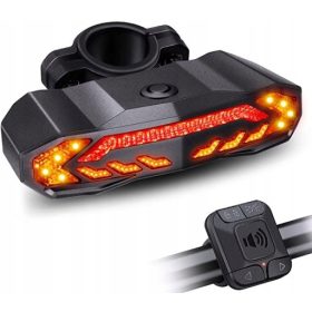    Iluminare biciclete WANLEBASA2) Iluminare biciclete spate 6 moduri baterie 160 lm