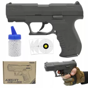    WALTHER METAL GUN REPLICA IMITARE ASG METAL SCURT MINGI LIBERE