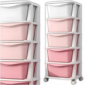    RAFT PLASTIC RECIPIENT COș JUCĂRII SERTARE MOBIL 5 RAFARE ORGANIZATOR
