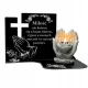 Lampion Funerar Elegant cu Mâini Sculptate din Acril