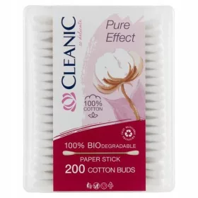 Muguri de bumbac Cleanic Pure Effect 200 buc