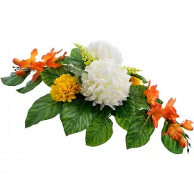   Compoziție Florală Nagrobną De Înaltă Calitate, Stabilă și Rezistentă La Intemperii
