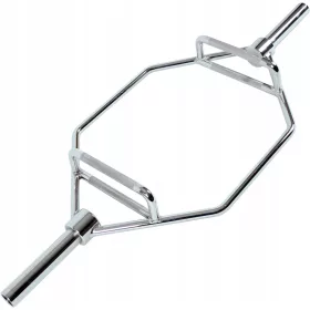    BARĂ HEXAGONALĂ OLIMPICĂ DE OȚEL PENTRU EXERCIȚII DE DEADLIFT - Levity 25 mm