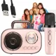  SET KARAOKE FĂRĂ FĂRĂ CU MICROFON BLUETOOTH + DIBUTOR PENTRU COPII + CABLU USB - USB-C 0,5 M 50 CM ALB
