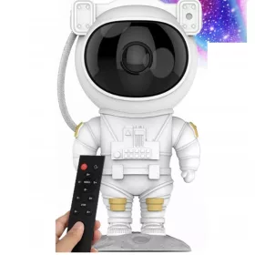    Proiector cu lumină de noapte astronaut LED, cer înstelat cu cronometru, telecomandă