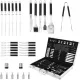  SET GRIL XXL IN CARCASA ACCESORII SCULE GRIL 33in1 OTEL