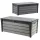  Cutie de gradina din plastic, 455 l, gri