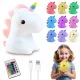  LAMPĂ DE NOAPTE LED SILICON RAINBOW UNICORN USB
