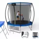  TRAMPOLINĂ DE Grădină pentru copii SCĂRĂ 8FT cu plasă pentru încălțăminte Mic 244cm