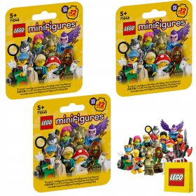    3× minifigurine LEGO 71045 minifigurine seria 25 + LEGO 6315786 SAC DE HÂRTIE VP SMALL S 24X18X8