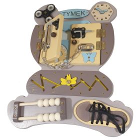    Tabla de manipulare senzoriala MontessoriI 39 x 33 + nume GRATUIT