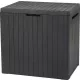 Cutie de gradina din plastic, 113 l, gri