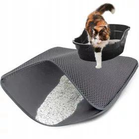    Covoraș inversat în fața cutiei de gunoi 75 cm x 55 cm x 2 cm