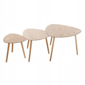    Masuta de cafea Atmosphera Masuta de cafea rotunda 60 x 60 x 45cm stejar natural, nuante de bej