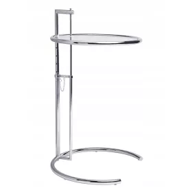  Masa rotunda King Home Grey 56,5 x 50,5 x 99 cm argintiu